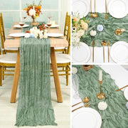 Set di 6 tovaglioli per tavola in seta 90 x 300 cm, tessuto in seta saliegro, tovagliolo per tavola in seta rustico Boho, tovagliolo per tavola in seta lavabile per decorazione di matrimonio e bancetto