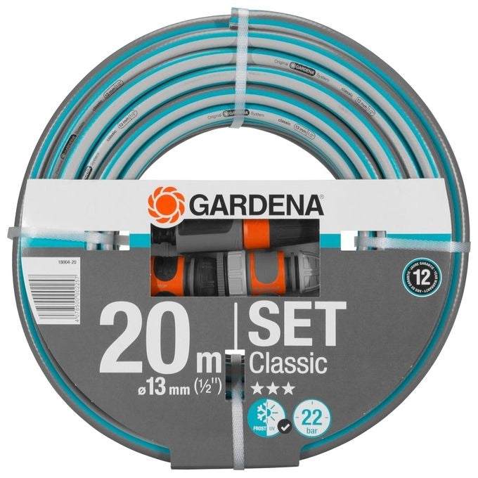 Gardena 18004-20 pompa da giardino 20 m PVC Grigio, Arancione
