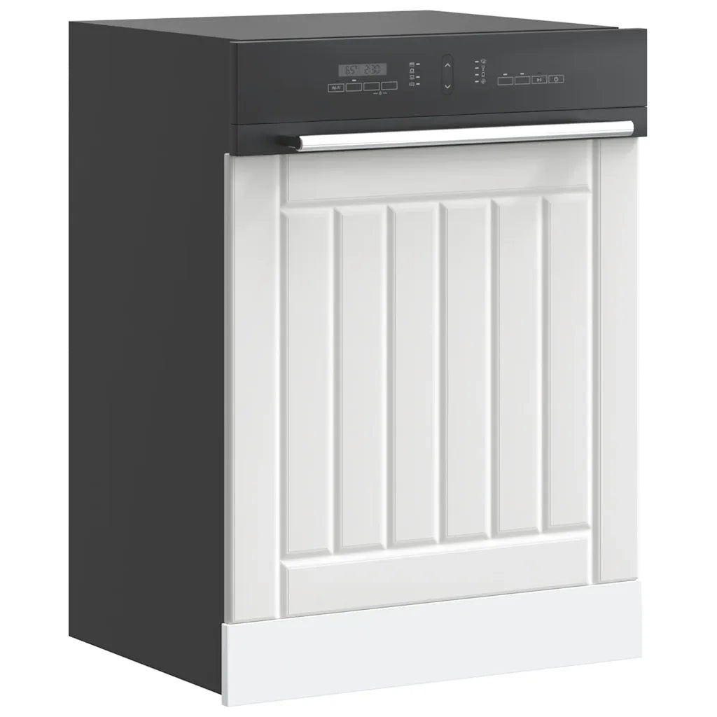 vidaXL Pannello Lavastoviglie Lucca Bianco in Legno Multistrato