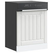 vidaXL Pannello Lavastoviglie Lucca Bianco in Legno Multistrato
