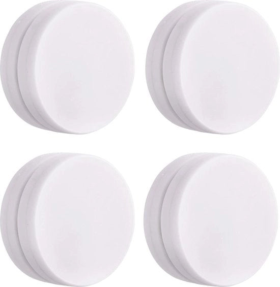 Tappeto di Peso Magnetico Raccogliacqua per Doccia Prevenire il Rottura del Pannello Circolare Bambù per Bambù Esterni - 4 Pari (8 Pezzi) Tappeto di Peso Magnetico