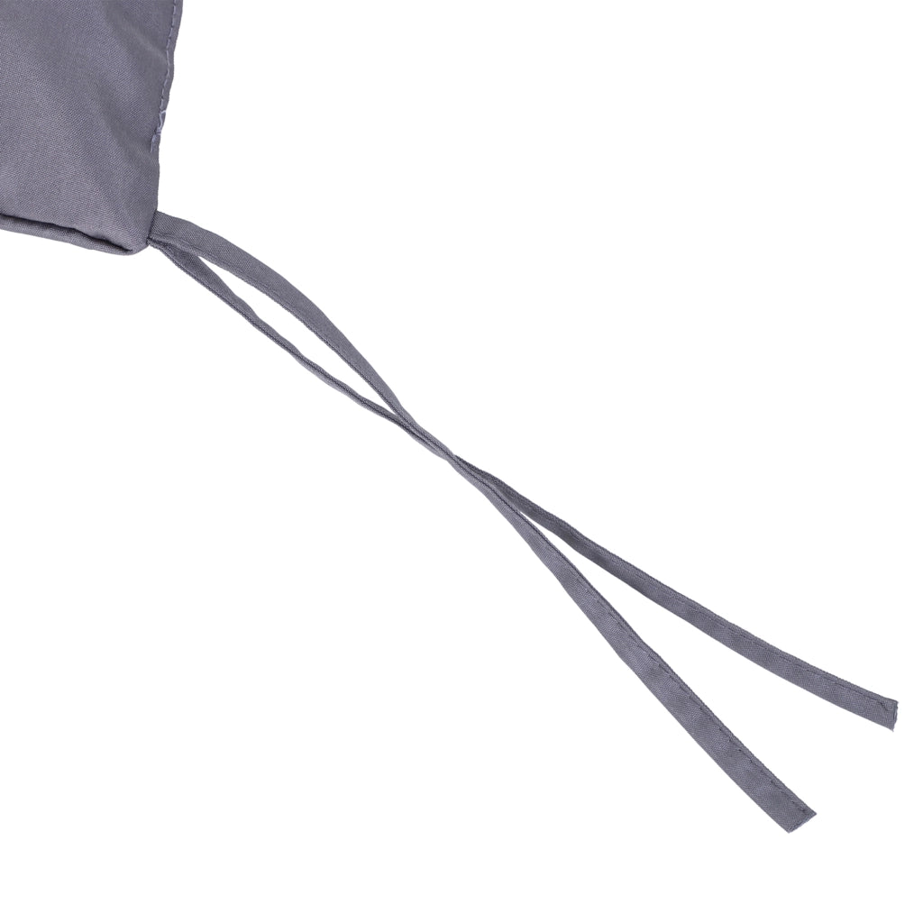 Cuscino per Sedia a Dondolo Giardino ¨C zephmum ¨C Grigio Scuro 132x110x10 cm