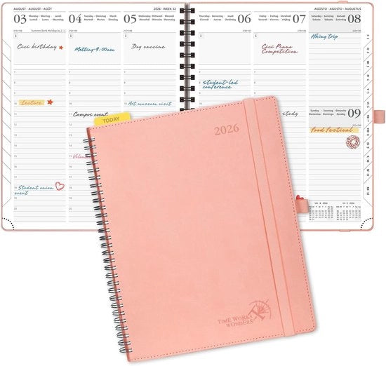 Agenda per Docenti 2025 2026 – Calendario per Insegnanti – Pianificazione Annuale per Docenti – Aggiornamento settimanale – Agenda per Notizie – Organizzatore per Insegnanti – Calendario per l'Istruzione – Pianificazione Giornaliera