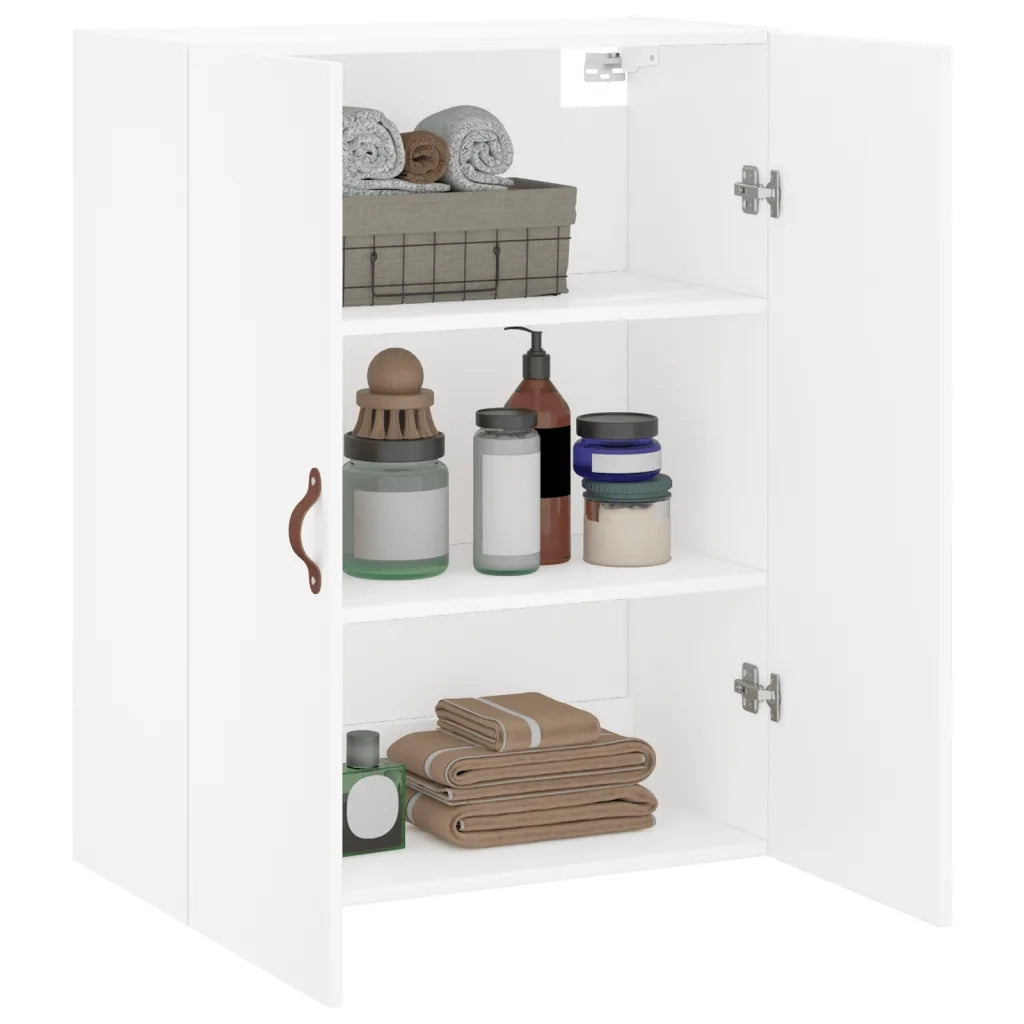 Armadietto a Muro | Mobile a Parete Bianco 69,5x34x90 cm
