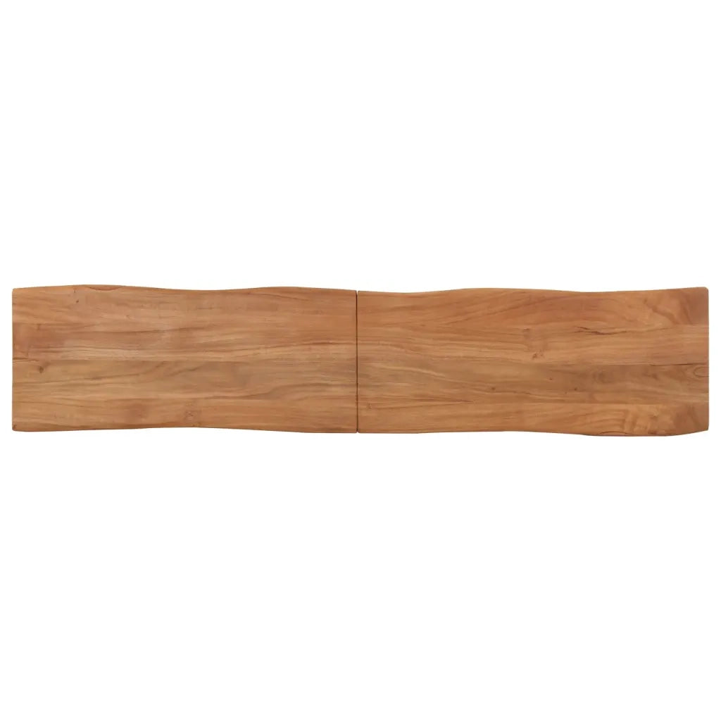 Panca-Sgabello 160 cm in Legno Massello di Acacia e Acciaio