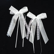 Strisce di Organza per Autostrikkatura 10 pezzi - Decorazione di Matrimonio - Decorazioni di Festa - Strisce di Chiffon Translucide - Dimensioni 12 x 18 cm - Strisce Decorative