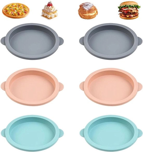 Siliconi per Frittelle - Antiforatura - Forme Ronde - Panini di Uovo - Pancake - Crêpes - 6 pezzi