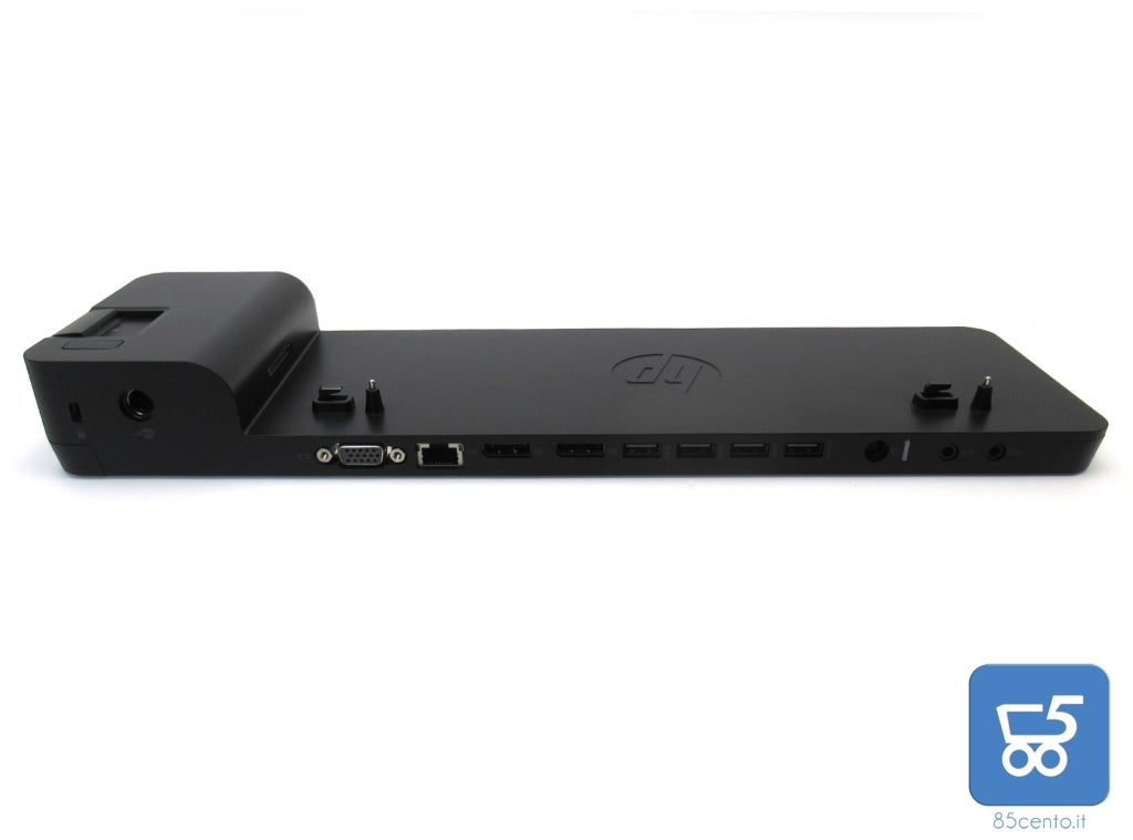 Docking Station Originale HP 2013 Ultra Slim modello HSTNN-IX10 LAN DC DP USB VGA compatibile EliteBook Folio 1040 1020 Revolve 810 820 830 840 850 720 740 750 640 650 655 9470m 9480m Zbook 14U 15U - Ricondizionata