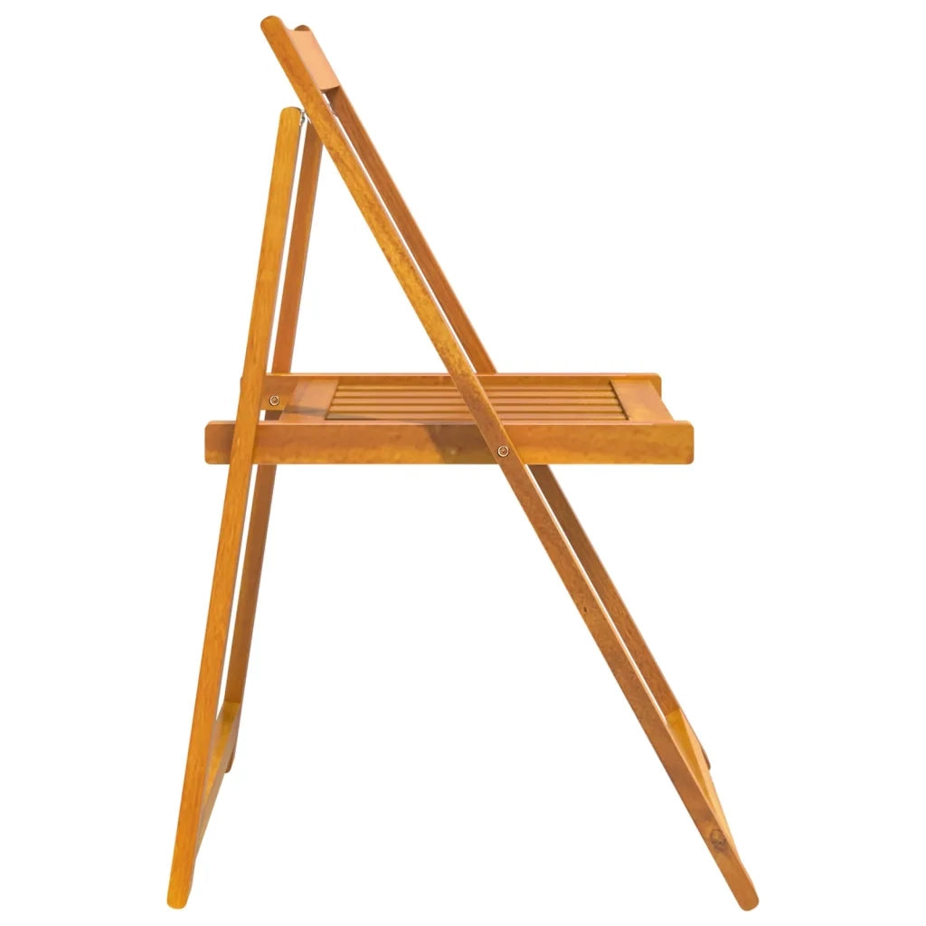 Sedie da Giardino Pieghevoli 8 pz in Legno Massello di Acacia 3104965