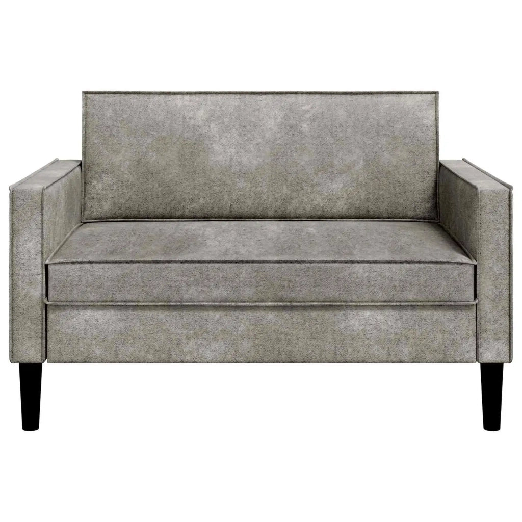 Poltrona XXL Grigio Chiaro Pelle Scamosciata Sintetica 42043539