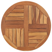 Piano Tavolo | Superficie Tavolo | Piano Scrivania in Legno Massello di Teak Rotondo 2,5 cm 70 cm