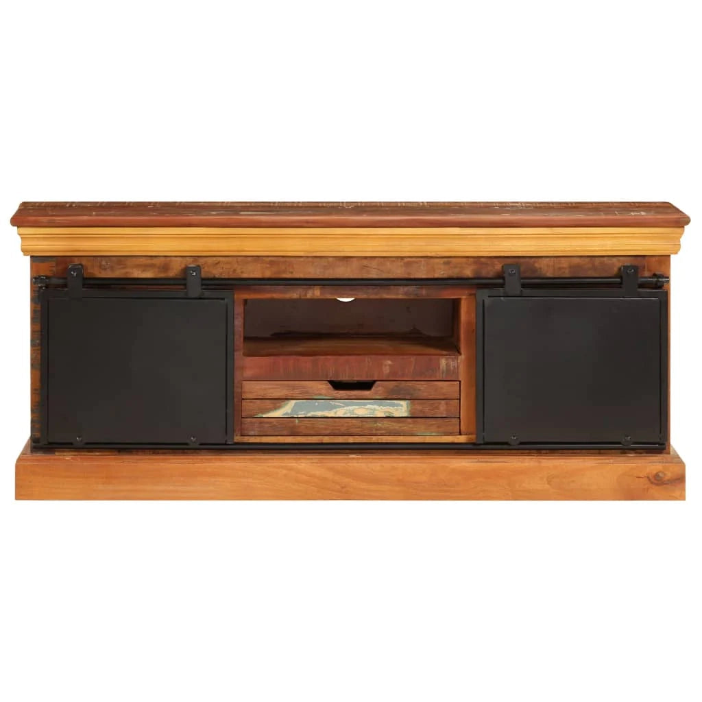Pratico mobile porta TV/credenza di design 110 cm legno massello di recupero 2502287