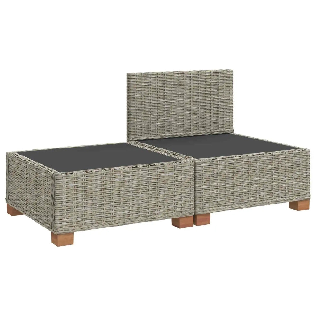 2 pz Set Lounge in Rattan con Cuscini GENDT Rattan naturale 42034410