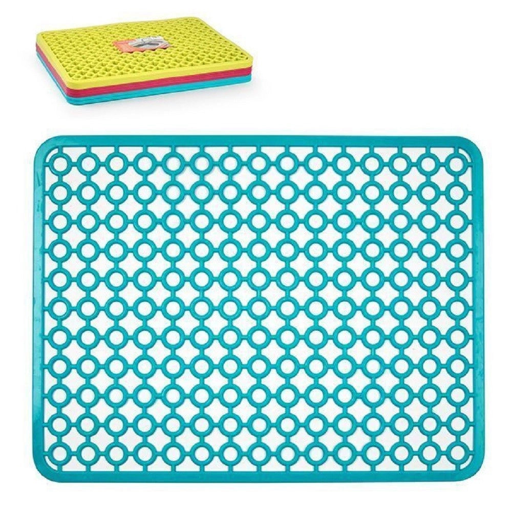 Trade Shop - Tappeto Tappetino Per Lavello In Plastica Rettangolare Cucina Colorati 11920 -