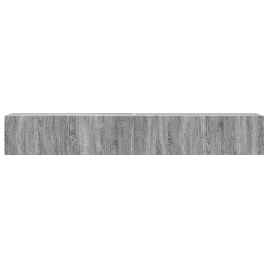 Mobile TV da parete 2 pcs Grigio Sonoma 98 x 31 x 29,5 cm 892242