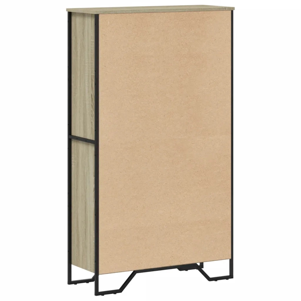Libreria-Scaffale per Libri-Mobile di Stoccaggio Rovere Sonoma 80x31x137,5 cm in Legno Multistrato