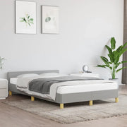 Giroletto senza Materasso-Struttura Letto Grigio Chiaro 120x190 cm in Tessuto 950692