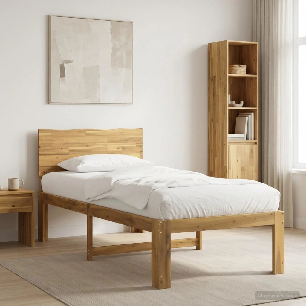 Letto Singolo con Testiera ROSTOCK Bianco 80 x 200 cm 903412