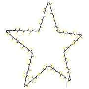 Luci di Natale Stella Silhouette 115 LED-Luci decorative natalizie Bianco Caldo
