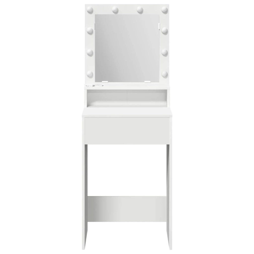 Toeletta | Tavolo da Trucco Bianco 50 x 41 x 135 cm Legno multistrato