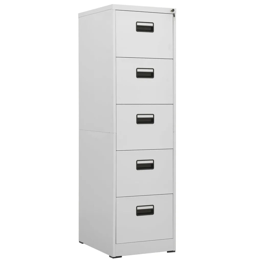 Armadio Classificatore Grigio Chiaro 46x62x164 cm in Acciaio cod mxl 68479
