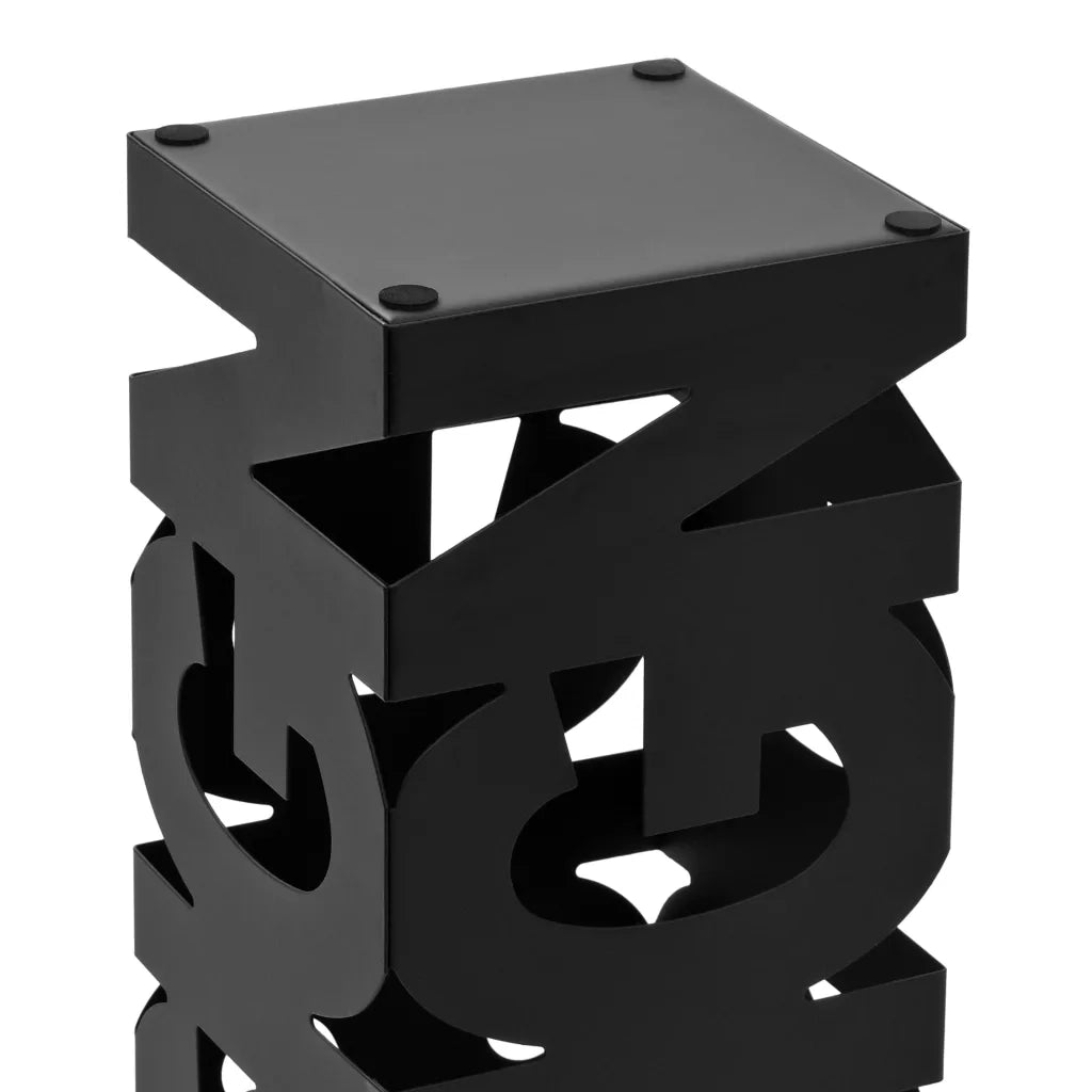 Porta Ombrelli Design in Acciaio Nero 246793