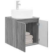 Mobile Lavabo | Armadio Lavabo da Parete Sonoma grigio 49,5 x 44,5 x 65 cm