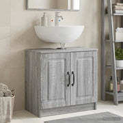 Armadio per Lavabo da Bagno UTRECHT Sonoma grigio 897671