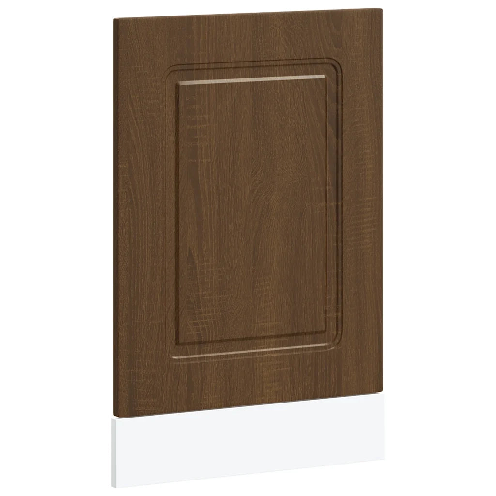 vidaXL Pannello Lavastoviglie Kalmar Rovere Marrone 45x1,5x67 cm