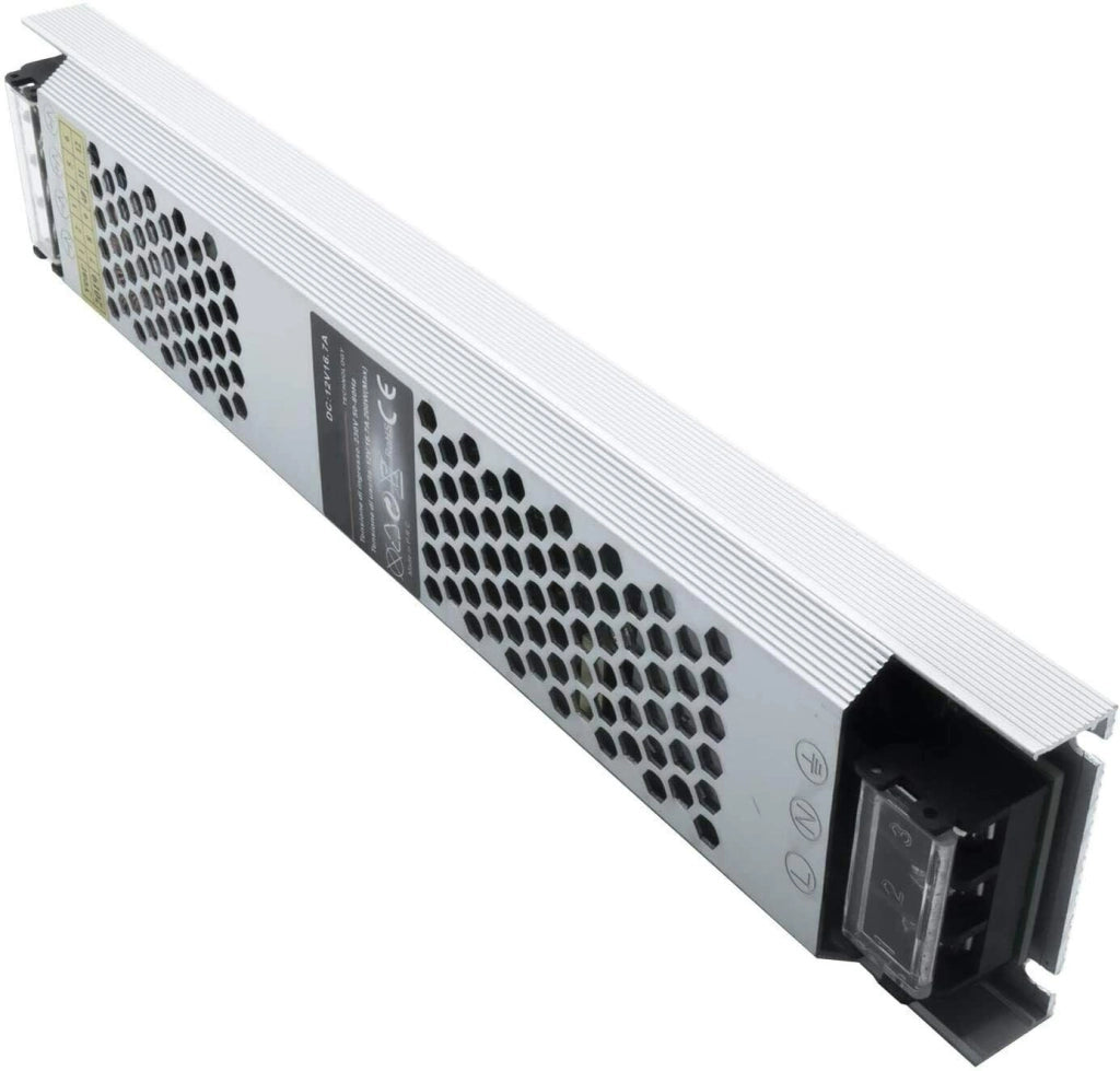 Trasformatore da 230V a 12V alimentatore stabilizzato 150W dvr strip luci LED 2 uscite 12.5A