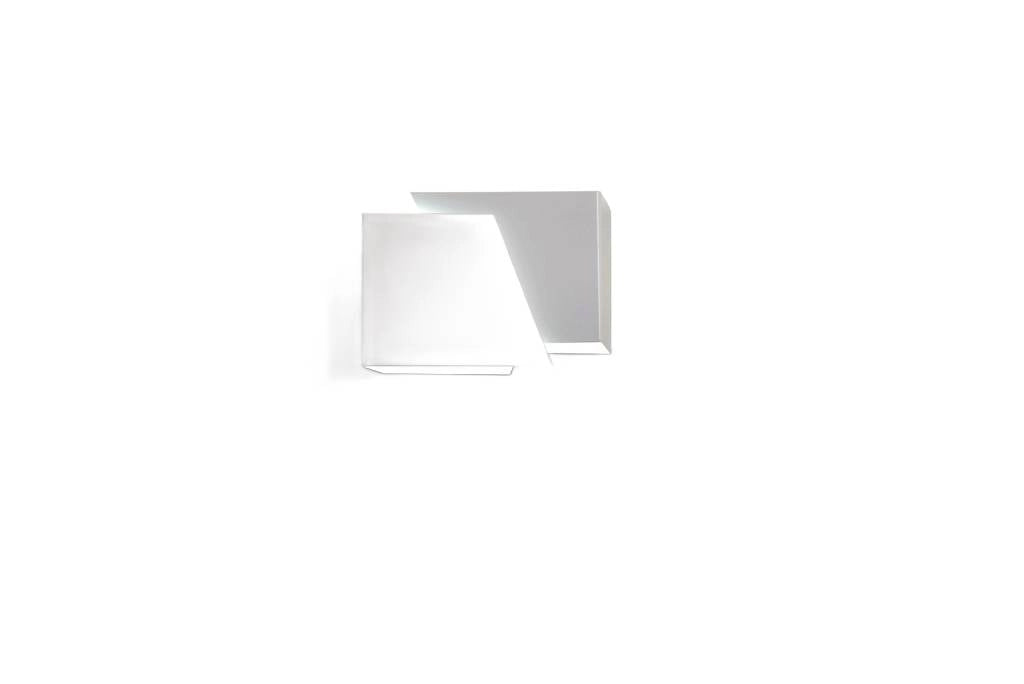 Applique Emibig Frost bianca metallo 1 luce G9 17cm