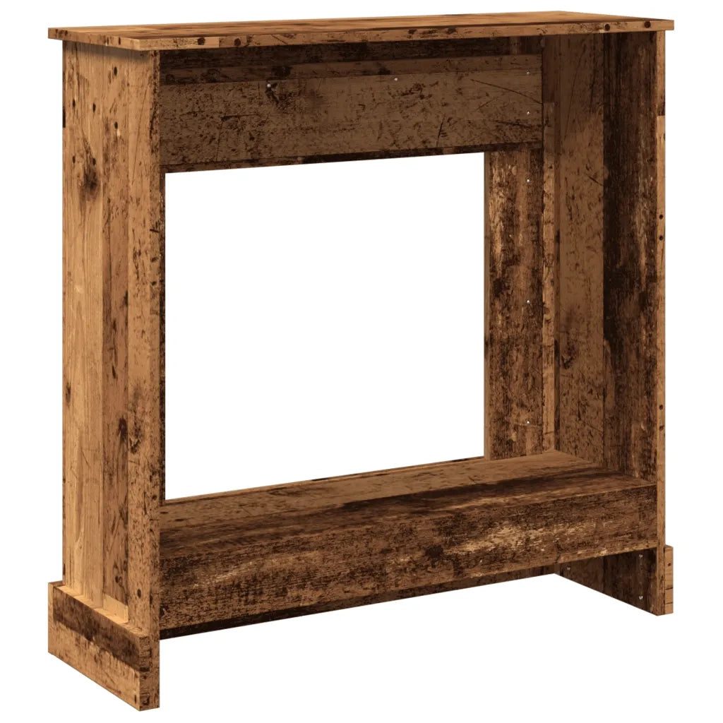 vidaXL Cornice per Camino Legno Antico 90x30x90 cm in Truciolato