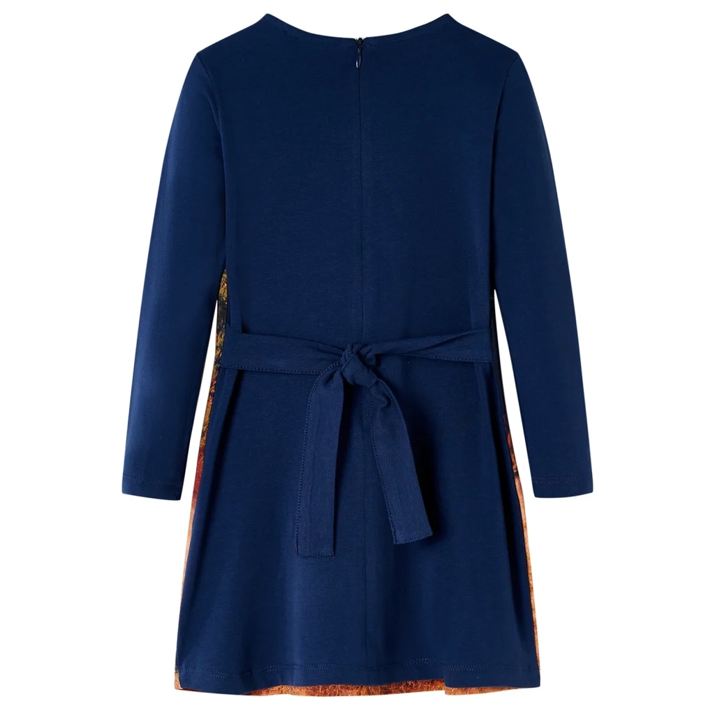 Abito da Bambina a Maniche Lunghe Blu Marino 104 CFW1924876