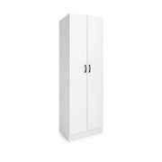ARMADIO DA ARREDO IN LEGNO BIANCO CON DUE ANTE DIMENSIONI 60X42X180 CM