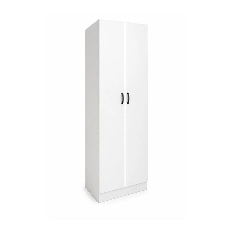 ARMADIO DA ARREDO IN LEGNO BIANCO CON DUE ANTE DIMENSIONI 60X42X180 CM