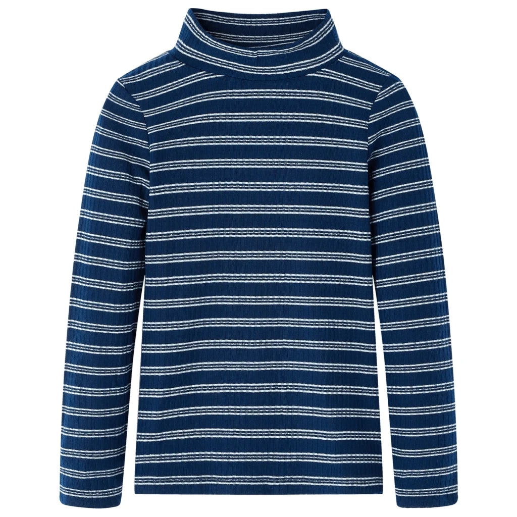 Maglietta da Bambina a Maniche Lunghe Blu Marino 128cod mxl 84124