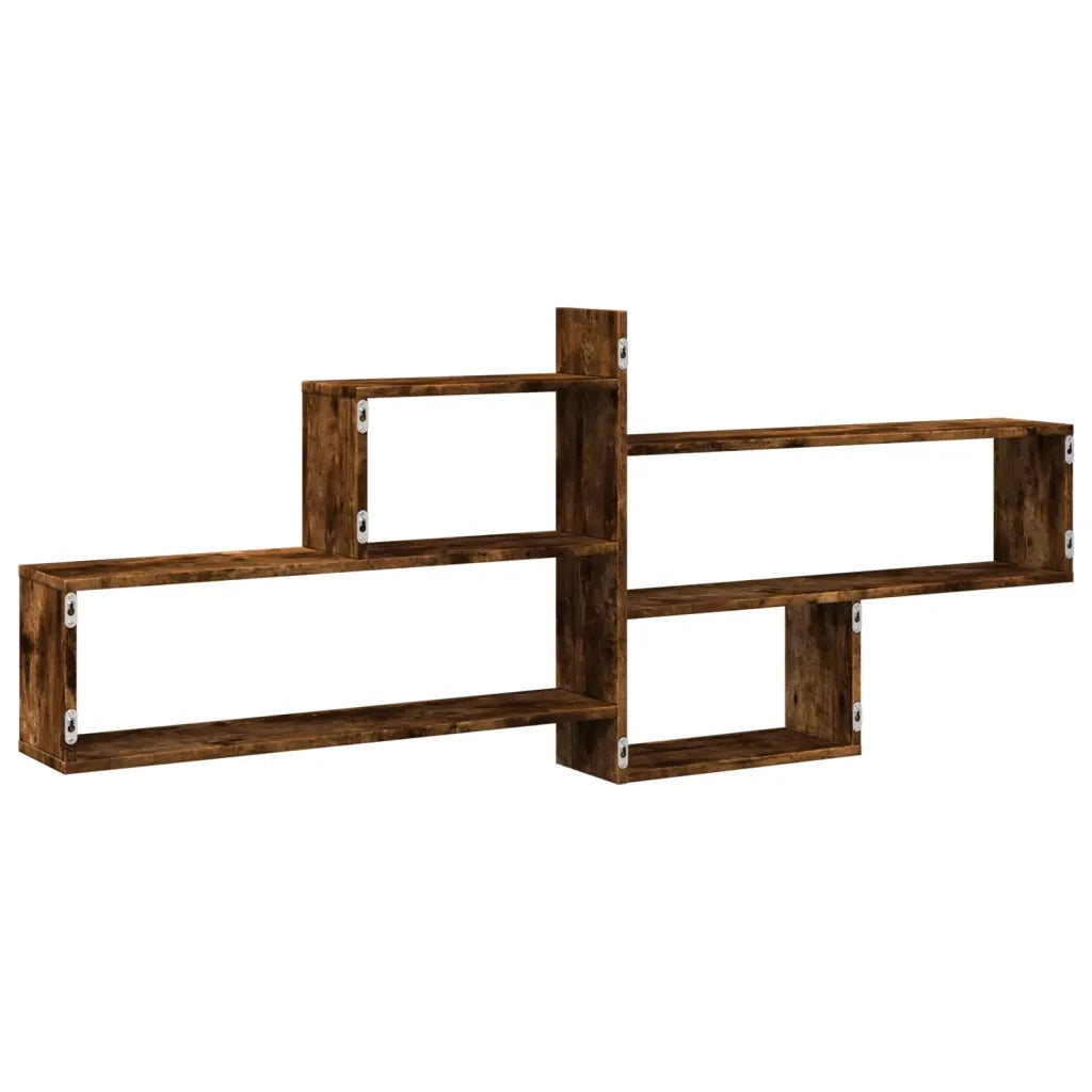 Mensola a Parete Rovere Fumo 167,5x18x68 cm in Truciolato 853321