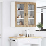 Mobile in vetro da parete LUCCA 2 pcs Rovere Artigianale 885004