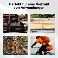 Cinghia di ancoraggio a cricchetto Set 4 cinghie di fissaggio 6 m 3000 daN