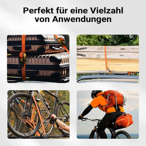 Cinghia di ancoraggio a cricchetto Set 4 cinghie di fissaggio 6 m 3000 daN