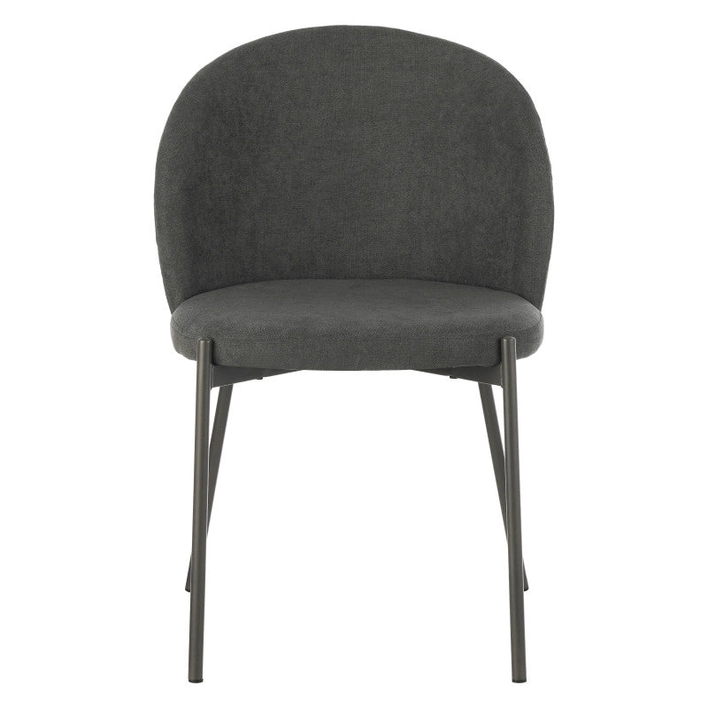 Set di 4 Sedie Shelly In Tessuto 320gr Grigio Scuro Dimensione 55x45x80cm