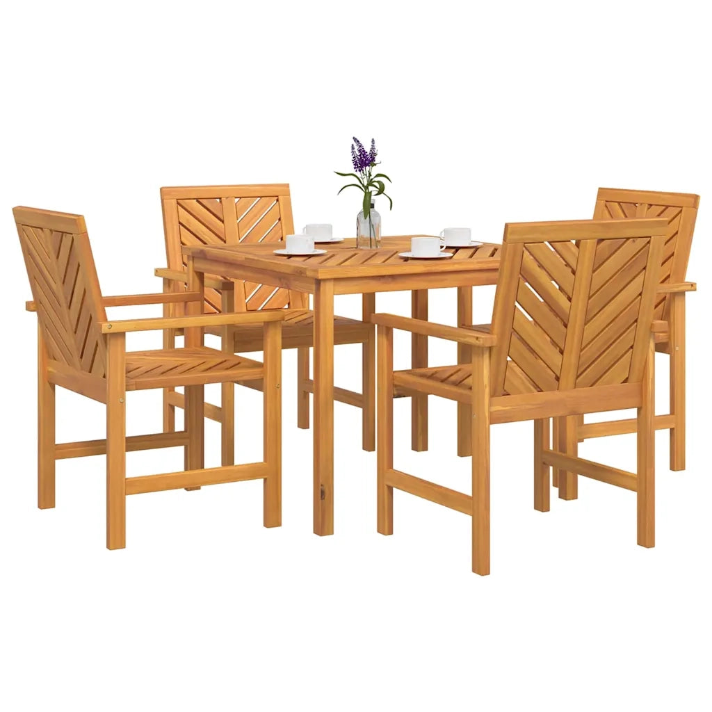 Set da Pranzo per Giardino 5 pcs Marrone 3154105