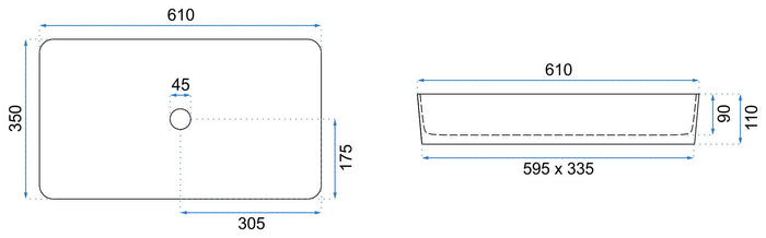 Lavabo Da Appoggio Denis Black Mat