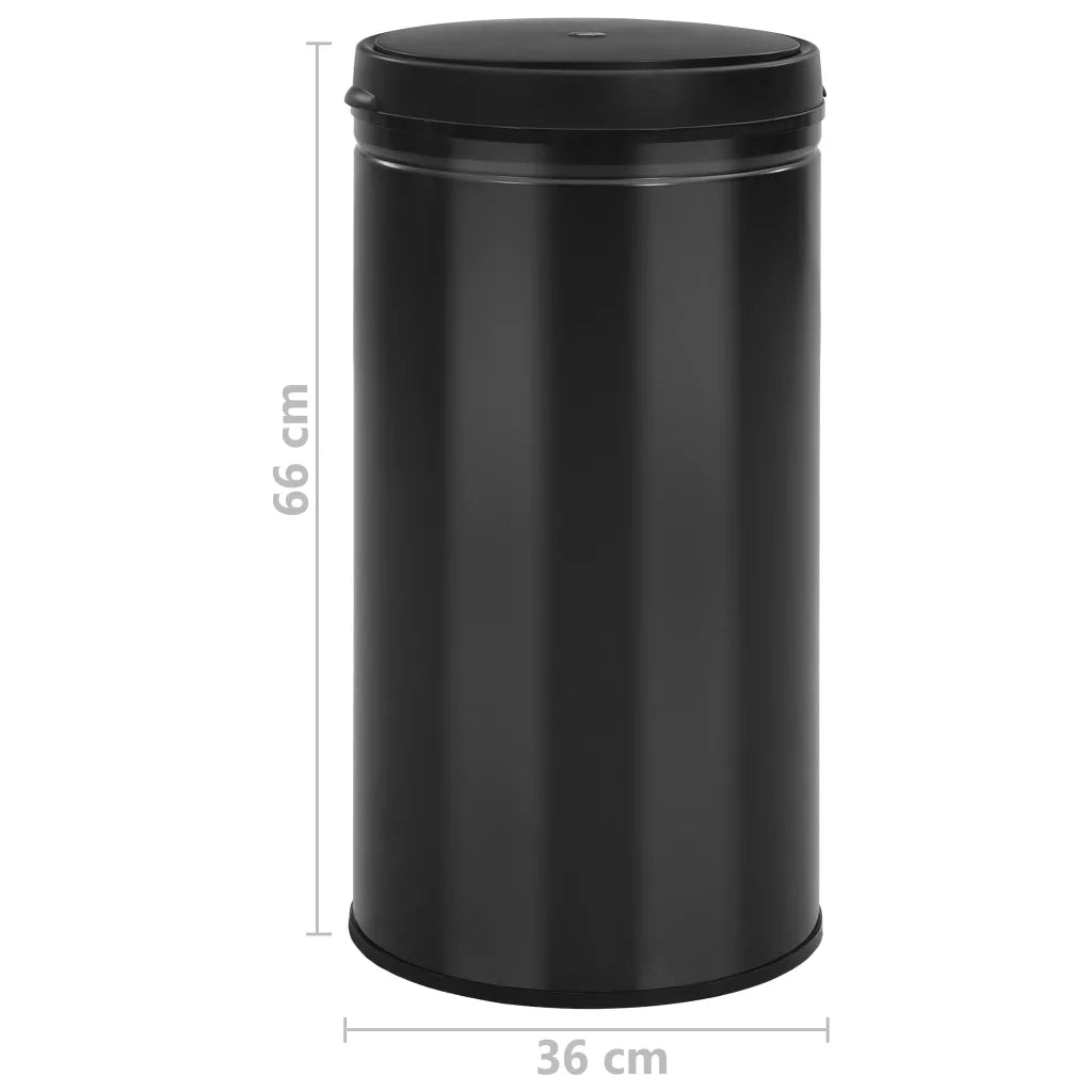 Pattumiera Automatica con Sensore 60 L Acciaio al Carbonio Nero CFW6532203