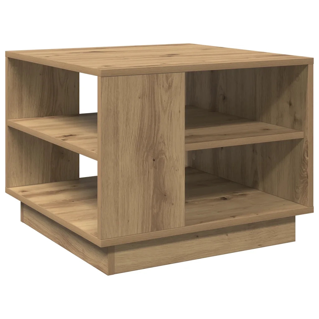 Tavolino da Salotto Artigianale 55x55x42 cm Legno Multistrato 856803