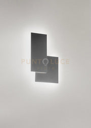 Applique in alluminio colore grigio scuro opaco Quantic LED 23W 3000K CRI?80 220-240V 50/60Hz 1840Lm 35cm