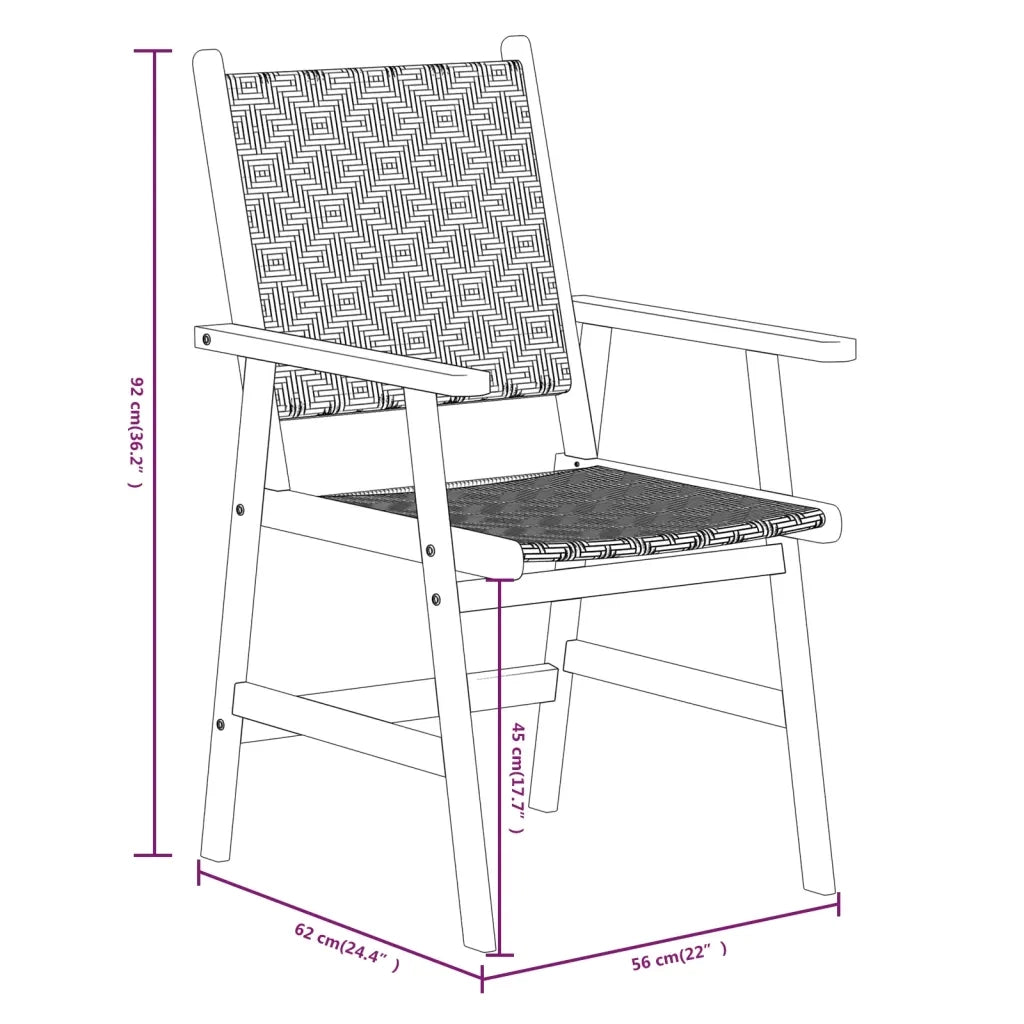 Set Mobili da Pranzo per Giardino 5 pz | Set Salotto da Giardino Legno Massello di Acacia