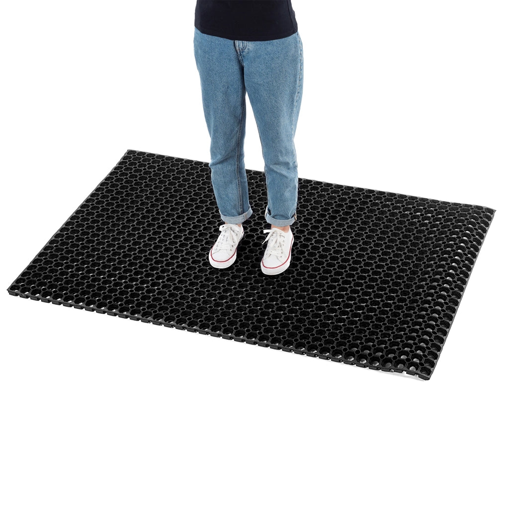 Zerbino d'ingresso KADAX, tappetino universale per scarpe, 150x100 cm, gomma