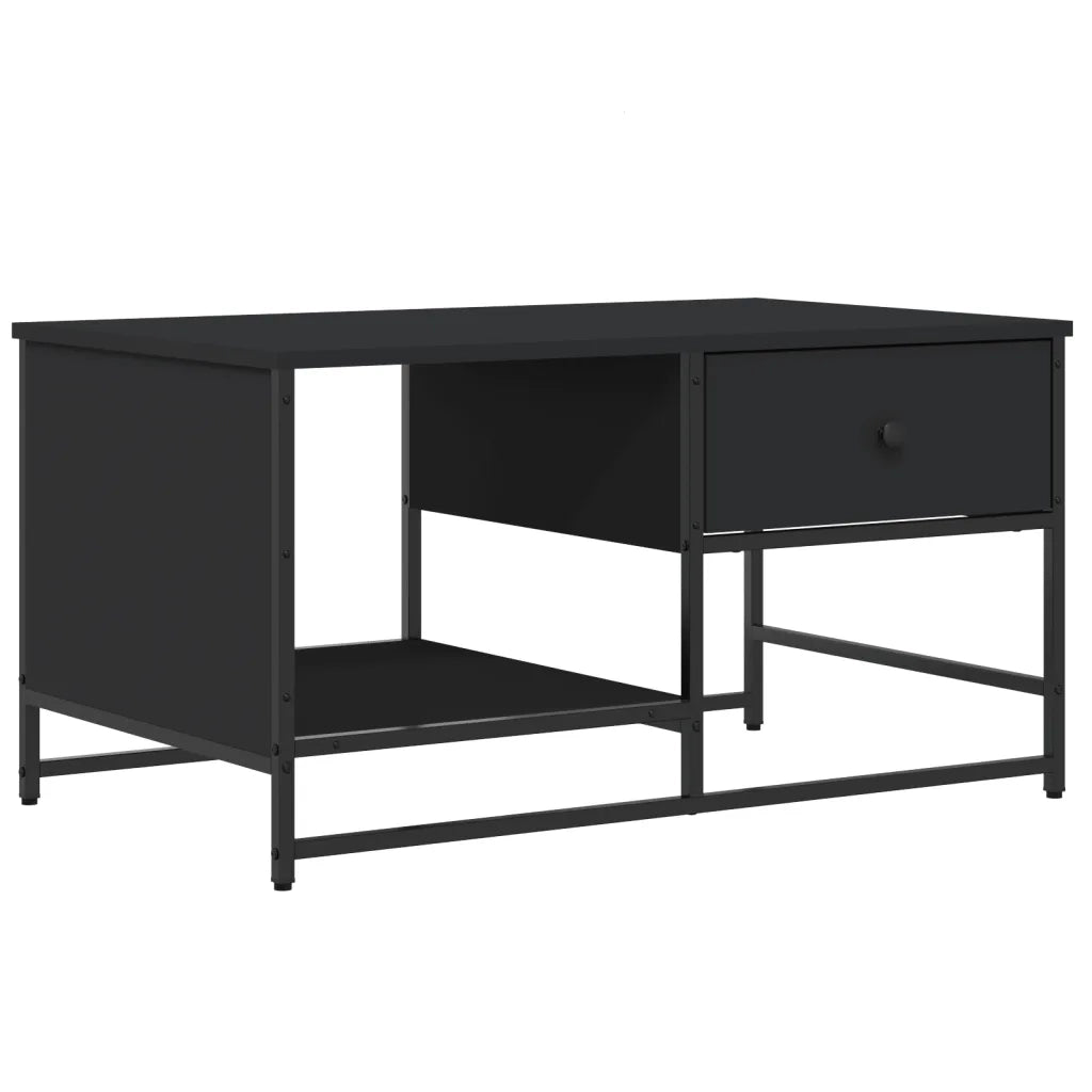 Tavolino da salotto | Tavolino da caff¨¨ | Tavolino da Soggiorno Nero 85,5x51x45 cm in Legno Multistrato