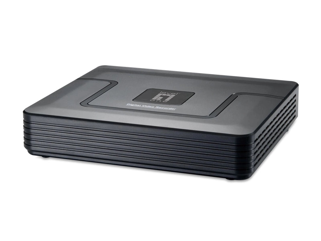 LevelOne DSK-8001 Kit Videosorveglianza Cablato 8 Canali DVR 4 Telecamere Bullet IP66 Visione Notturna 30 m H.264 HDD 6 TB colore Nero Bianco